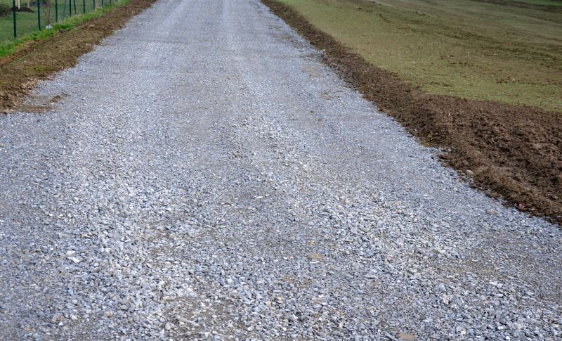 Gravel And Tar Paving