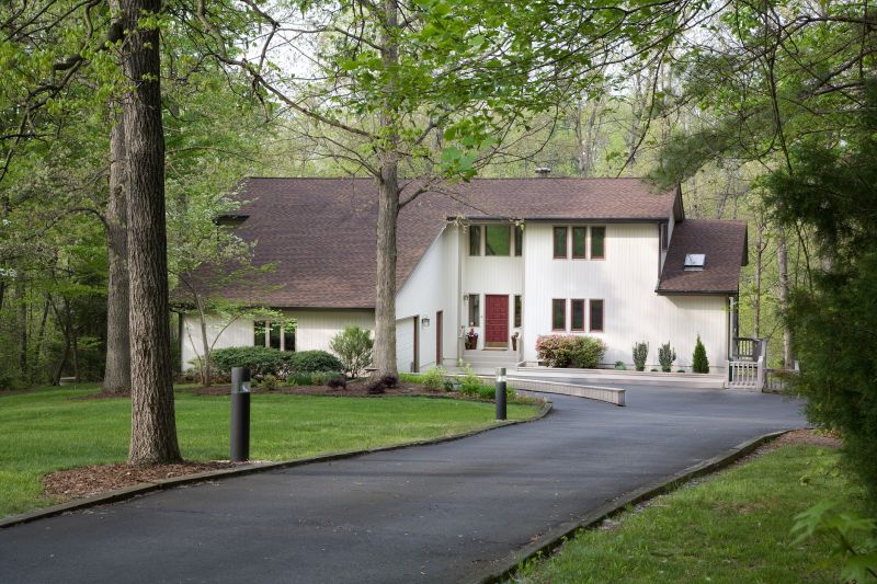 Blacktop Driveway with Clear Edges