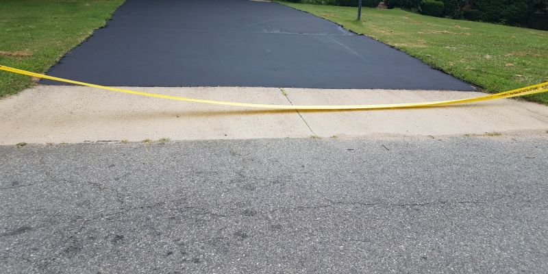 Blacktop Driveway Close-Up